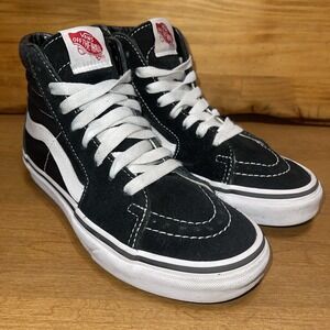 Vans Shoes Hi Tops Men 4 Women 5.5 Black Suede Off‎ The Wall SK8-Hi  507452